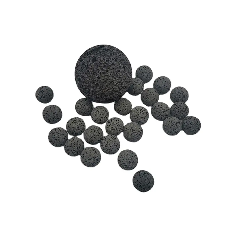 Pierres de lave volcanique, boule de pierre de basalte pour l'aromathérapie