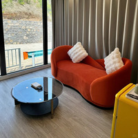 Maison capsule en acier galvanisé écologique à énergie solaire sur le thème de l'espace moderne Hôtels Dirigeables Pods Micro Vaisseaux Avion Resort
