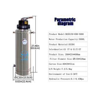 Vanne manuelle KSD159-5000 sans électricité pour purificateur d'<span class=keywords><strong>eau</strong></span> UF, <span class=keywords><strong>filtre</strong></span> autonettoyant <span class=keywords><strong>à</strong></span> contre-lavage en acier inoxydable 304 pour toute la maison, pour <span class=keywords><strong>eau</strong></span> de puits et de <span class=keywords><strong>robinet</strong></span> - Product Image 4