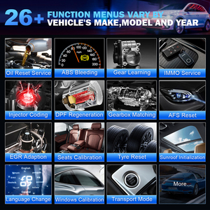 KINGBOLEN K6 Pro <span class=keywords><strong>TPMS</strong></span> <span class=keywords><strong>Sensor</strong></span> Herramientas de Diagnóstico <span class=keywords><strong>OBD2</strong></span> EOBD Escáner Lector de Código Actualización Gratuita Durante 2 Años 26 Restablece Herramientas Automotrices - Product Image 5