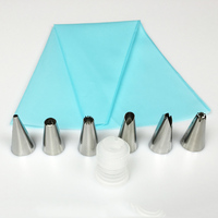 Sacs à pâtisserie jetables en TPU transparent sans embout, sacs à glaçage pour la décoration de gâteaux et ensemble d'embouts