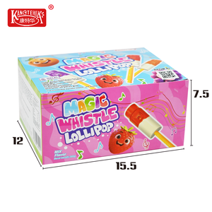 Sucette magique multicolores aux saveurs de fruits mélangés, bonbons durs sucrés, emballage créatif en boîte - Product Image 2