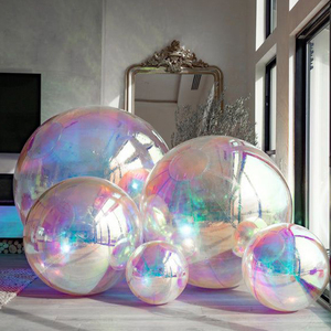 Esfera Inflable de PVC Grande Personalizada en Oro y Plata, Modelo Gigante de Arte, Globo Burbuja Reutilizable, Bola de Espejo para Eventos al Aire Libre - Product Image 1
