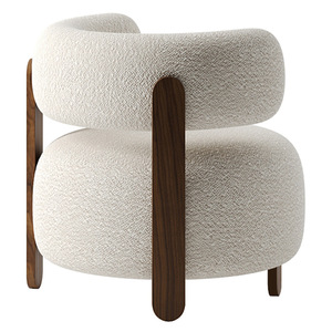 מינימליסטי אור יוקרה מודרנית פשוט בד יחיד ספה קטן סלון כיסא פנאי מדגם ריהוט טרקלין כיסא - Product Image 4