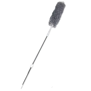 Pelle à poussière télescopique en microfibre classique et balai <span class=keywords><strong>plumeau</strong></span> extensible pour nettoyer le dépoussiéreur de qualité supérieure - Product Image 2