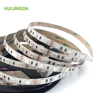 Factory Wholesale 12V 8mm FPC 60leds/m SMD 5050 RGB Led Flexible Strip/Smart Strip Light