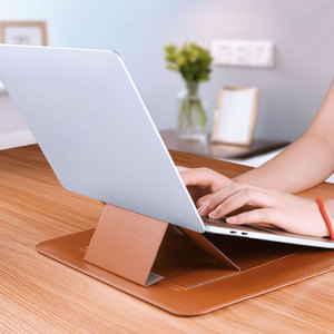 Wiwu Opvouwbare Laptop <span class=keywords><strong>Cases</strong></span> Voor Macbook Pro 14.2 Ipad Air Draagbare Laptop Tas Pu Leather Case Voor Macbook Air 15/16 met Stand - Product Image 2