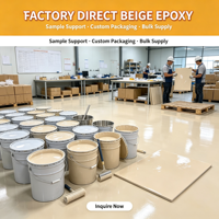 Résine époxy beige DIY pour sols, écologique, séchage rapide, imperméable, antidérapante, en spray pour sols en béton intérieurs et extérieurs