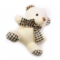 Oursons en peluche en gros d'usine, jouets en peluche 17-20 cm, cadeau pas cher pour la Saint-Valentin avec doublure en maille et rembourrage en coton PP