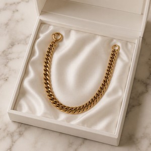 Collar de cadena cubana de acero inoxidable grueso, estilo hip-hop mate, con cierre OT, chapado en oro de 18k, accesorio de joyería. - Product Image 6