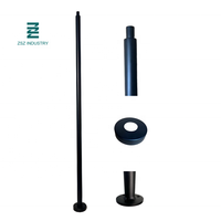 Newel moderne Post Metal Newel avec Base ronde 1-3/16 "x 44"