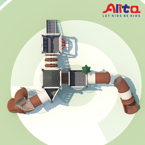 ALITA- NC24113 2025 ดีไซน์ใหม่ สนามเด็กเล่นกลางแจ้ง ทนทาน เป็นมิตรกับสิ่งแวดล้อม พร้อมสไลเดอร์และกิจกรรมหลากหลายสำหรับเด็ก - Product Image 3