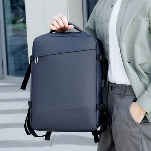 Sac à dos professionnel pour ordinateur portable, grande capacité, extensible, étanche, antivol, avec compartiment sec/humide, à fermeture éclair géométrique, vente en gros à bas prix - Product Image 4