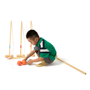 Olorful-Juego de patadas de jardín para niños, juego de croqué con bolas de madera para 4 jugadores - Product Image 6
