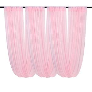 Elegant 100% Polyester <b>Chiffon</b> <b>Curtains</b> for Wedding Parties Flame Retardant & Blackout Ceiling Hanging Decor - Product Image 1