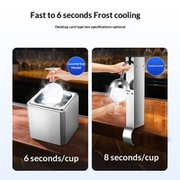 Machine à glaçons au dioxyde de carbone (CO2), modèle compact pour bar, refroidisseur et congélateur instantané de verres pour bars et restaurants