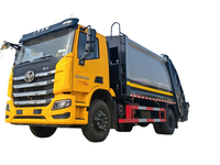 Camion compacteur de déchets SAIC 16CBM, véhicule de collecte de déchets de 18 tonnes pour la collecte des déchets municipaux