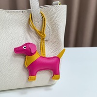 Gantungan Tas PU Bentuk Anjing Sosis Lucu, Hiasan Gantung Dachshund, Aksesoris untuk Ransel, Gantungan Kunci, Hadiah Grosir