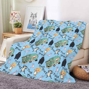 ผ้าห่มนุ่มพิเศษลายรถบรรทุกการ์ตูนสำหรับเด็ก  ผ้าห่มเด็กอ่อน  ผ้าห่มสั่งทำพิเศษ ของขวัญสำหรับเด็ก - Product Image 4