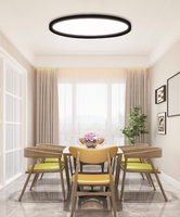 Plafonnier LED rond à montage en surface Lumin, haute efficacité énergétique, éclairage commercial et résidentiel, éclairage circulaire