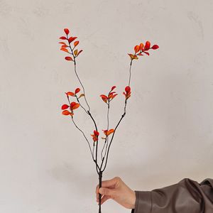 ใบเมเปิ้ลประดิษฐ์ 90 ซม. ดอกไม้ผ้าไหม กิ่งตกแต่ง สำหรับตกแต่งบ้านสไตล์วบิซาบิ - Product Image 4