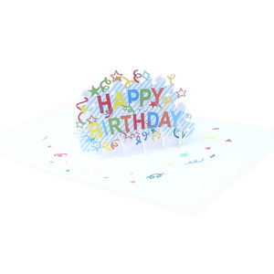 Carte de vœux 3D pop-up Joyeux Anniversaire, Cadeaux pour Carte de Vœux <span class=keywords><strong>d</strong></span>'Anniversaire pour le Bureau, Cartes de Vœux Génériques avec Enveloppes - Product Image 2