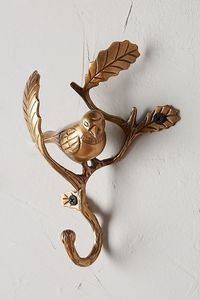 Buy Wall Hooks with <b>Tree</b> and Bird Designed Brass Metal Crafted Handmade Wall Hooks For Sale By Exporters - Product Image 4