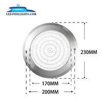 Luces LED RGB Ultrafinas Sumergibles para Piscina, Resistentes al Agua IP68, DC12V, Planas, Inteligentes, con Wifi Tuya, de Acero Inoxidable