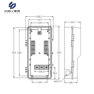 HOVER 2022 Medidor de Energía Digital Monofásico de Gran Tamaño, Características de Seguridad a Prueba de Agua, Rango de 0-999 kWh, Precisión para Uso en el Extranjero - Product Image 2