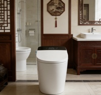 Toilette intelligente avec télécommande, drainage en S, siège chauffant - Design moderne, produit intelligent pour la maison