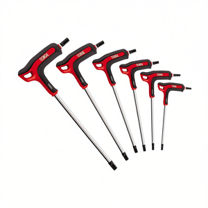 ชุดประแจหกเหลี่ยม 6 ชิ้น แบบเมตริก ด้ามจับรูปตัว T แบบยาว สำหรับงานซ่อมแซมเครื่องจักรกลที่ต้องการความแม่นยำ - Product Image 2