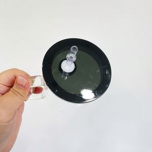 Mugs de camping en verre borosilicate transparent givré de 17 oz pour sublimation, avec couvercles et pailles en plastique PP colorés – Entrepôt USA - Product Image 5