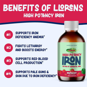 Supporto globuli rossi gocce pediatriche liquido Anemia integratore di ferro per i bambini - Product Image 3