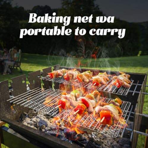 Özel kesim işleme gıda sınıfı tek kullanımlık paslanmaz çelik delikli örgü açık pişirme barbekü <span class=keywords><strong>Net</strong></span> kare tel düz örgü - Product Image 3