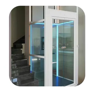 Customized Villa Elevator Easy Installed Hydraulic Home Villa Elevator Lift Wall Mounted Goods Elevator Platform