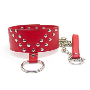 Los fabricantes de Yiwu suministran collares eróticos, collares de PU, anillos de juego con clavos de hierro, conjuntos de bondage SM con anillos de hierro y - Product Image 1