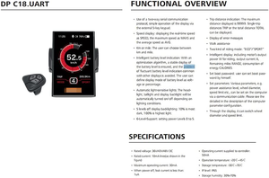 Greenpedel-Interruptor de pantalla LCD de colores Bafang DPC18, puerto USB para bicicleta eléctrica, <span class=keywords><strong>Kit</strong></span> de conversión de Motor de accionamiento medio - Product Image 4