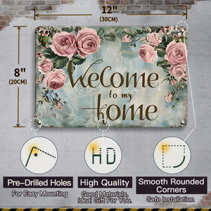 Aujourd'hui, choisissez un panneau d'accueil joyeux en métal pour <span class=keywords><strong>la</strong></span> décoration <span class=keywords><strong>de</strong></span> <span class=keywords><strong>la</strong></span> maison, entrée, <span class=keywords><strong>cuisine</strong></span>, salon - Product Image 5