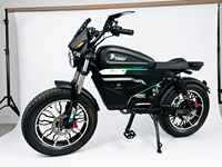 OWAYEBIKE SK-1 SUPER Black Warrior Pengiriman Gratis AS 60V 50Ah Sepeda Listrik Ban Lebar Daya Tinggi Jarak Jauh Retro E-Bike