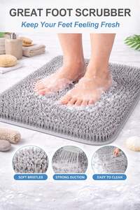 Tapis de sol de salle de bain antidérapant, doux, absorbant, séchage rapide, épais, en mousse à mémoire de forme, lavable en machine - Product Image 3