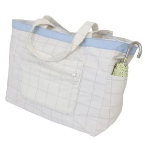Custom Large Capacity <b>Foldable</b> Travel Tote Bag, Custom Polyester Portable Luggage Storage with <b>Trolley</b> Sleeve - Product Image 3