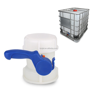 Robinet à bille Tonjet robuste 80 mm à filetage grossier pour réservoir IBC, vanne d'arrêt, raccord de commutation pour la maison, le jardin et le bac à eau