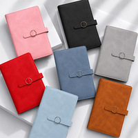Carnet de notes en cuir PU avec logo personnalisé, reliure cousue, format sur mesure, stylo inclus, ensemble de 2 pièces avec boîte cadeau – Prix abordable