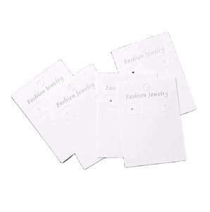 Cartes de présentation pour boucles d'oreilles et clous d'oreilles en kraft vierge, personnalisables, écologiques, anti-contrefaçon, vente en gros - Product Image 2