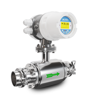Débitmètre électromagnétique sanitaire à commande intelligente pour liquides alimentaires, boissons, OEM personnalisable, haute précision (+/-0,2%), IP68 KFBST