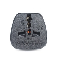 Prise de courant standard britannique Adaptateur de voyage universel UK 3 broches UK 13A250V Fusible intégré Prise de courant 13a