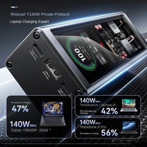 Bancos de energía portátiles ThinkPlus originales, salida de 140W para ordenador portátil, 100W, 65W, Usb C, Pd, carga rápida, 20000Mah, Banco de energía para ordenador portátil - Product Image 2