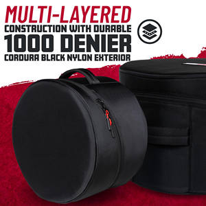 Échantillon gratuit Sac de rangement pour batterie de percussion en tissu Oxford, cuir et EVA, personnalisable, 12/13/14/22/24 pouces, avec poignée et bandoulière pour transport d'instruments - Product Image 6