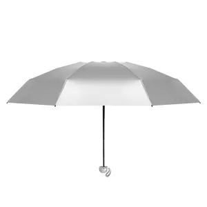 Yeni tasarım mini katlanır küçük katlanır toptan seyahat kişiselleştirilmiş şemsiye logo baskılı kozmetik kapları