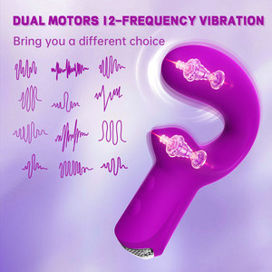 Juguete Sexual para Adultos, Muñeca Sexual de Silicona con Vibración Fuerte de 12 Frecuencias, Doble Motor en Forma de <span class=keywords><strong>U</strong></span>, Agradable al Tacto - Product Image 2